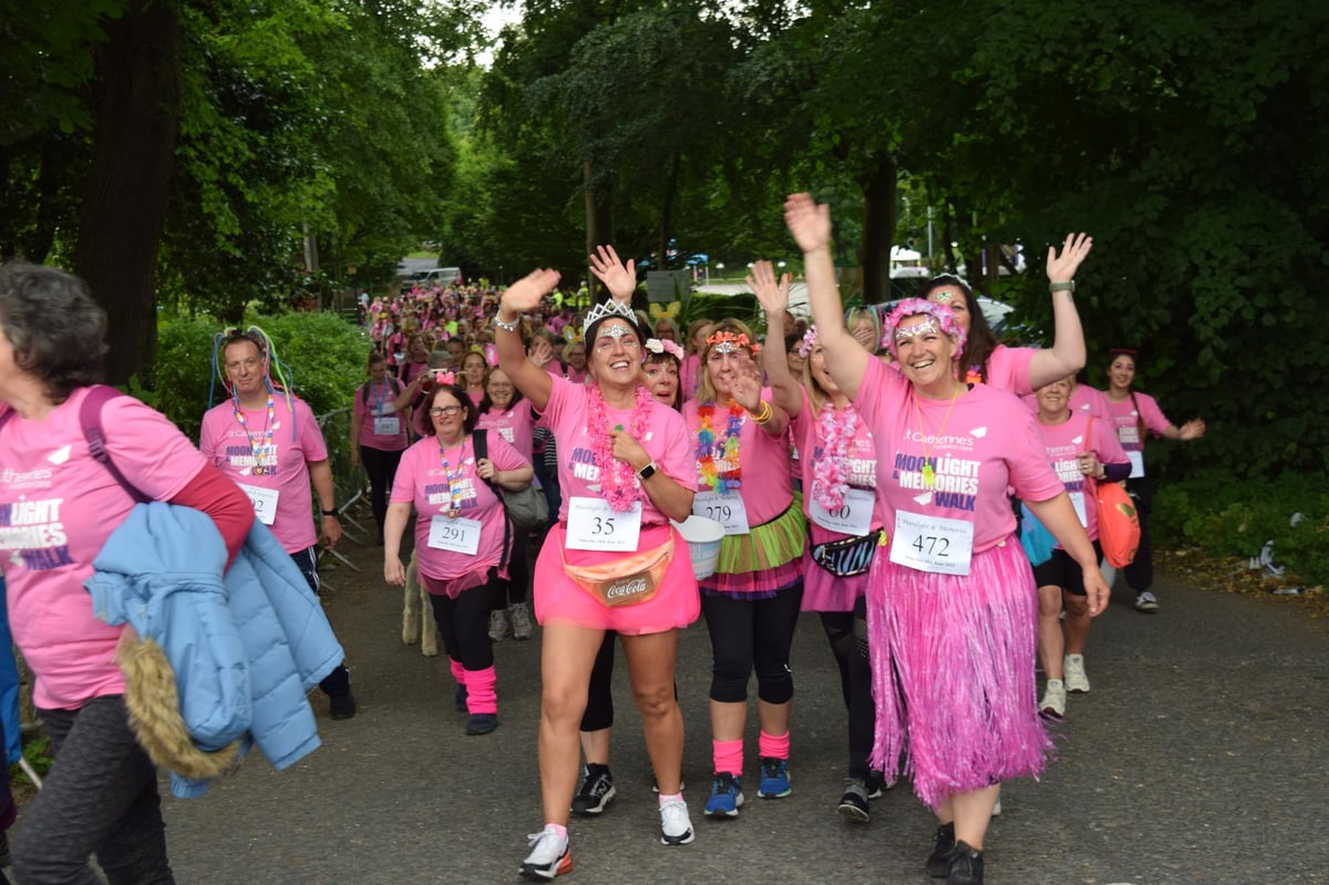 This is how the Moonlight & Memories walkers raised money for St Catherine's Hospice