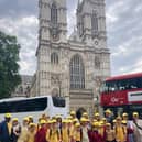 Pupils from St James' Primary joined thousands of charity supporters at Westminster Abbey.