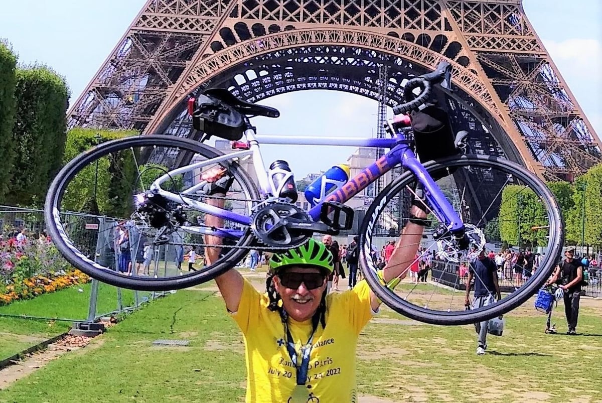 Retired lecturer cycles 300 miles to help North West Air Ambulance