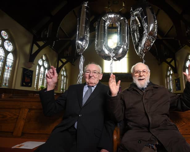 Friends Allan Clarke and Cyril Leake are members of the Fulwood Methodist Church and have both recently celebrated 100 years of age.