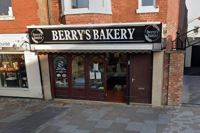 Berry's Bakery on Station Road, Bamber Bridge, has a 4.8 out of 5 rating from 55 Google reviews