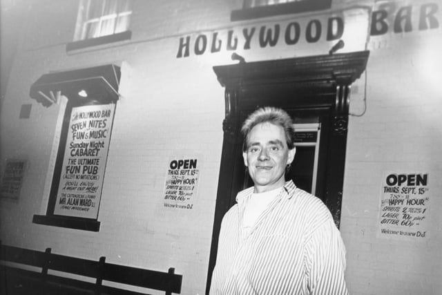 One of the most fondly remembered pub that was included on a Meadow Street pub crawl was The Hollywood Bar, and although it is not actually on Meadow Street, we've included it here. Pictured is owner and landlord - Collin Durnan