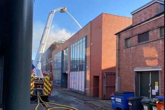 Fire crews say they are not treating it as suspicious at this stage (Image: Lancs Fire and Rescue).