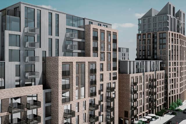 How the new apartment complex will appear from Manchester Road (image: David Cox Architects and Cassidy + Ashton)