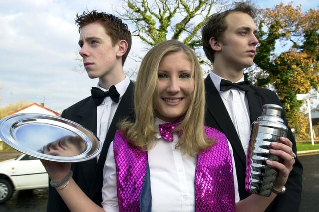 John Catterall, Jemma Curran and Danny Price in 'Bouncers and Shakers' at Runshaw College