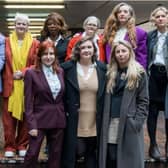 From back left to front right: Susan Reid, Clare Farrell, Valerie Brown, Tracey Mallaghan, Samantha Smithson, Holly Blyth-Brentnall, Jessica Agar, Miriam Instone, Eleanor (Gully) Bujak.