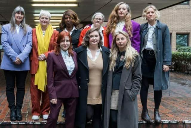 From back left to front right: Susan Reid, Clare Farrell, Valerie Brown, Tracey Mallaghan, Samantha Smithson, Holly Blyth-Brentnall, Jessica Agar, Miriam Instone, Eleanor (Gully) Bujak.