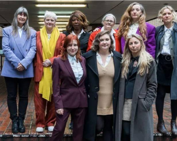 From back left to front right: Susan Reid, Clare Farrell, Valerie Brown, Tracey Mallaghan, Samantha Smithson, Holly Blyth-Brentnall, Jessica Agar, Miriam Instone, Eleanor (Gully) Bujak.