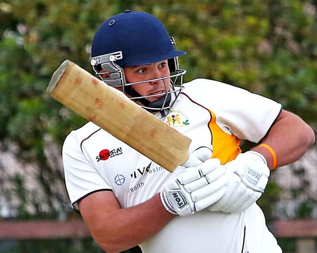 Morecambe batsman Alex Briggs (Tony North)