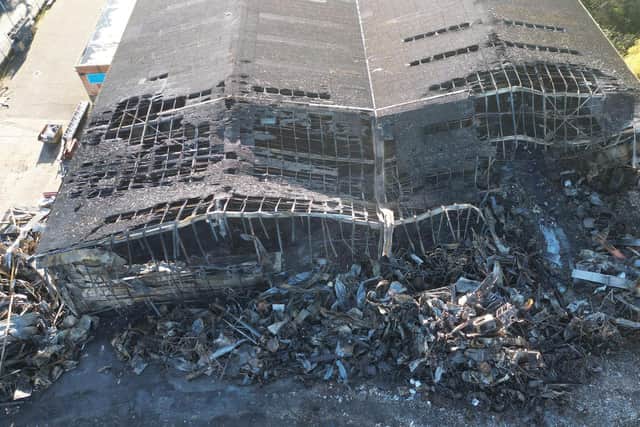 Demolition of Butlers Cheese begins after Longridge industrial estate fire