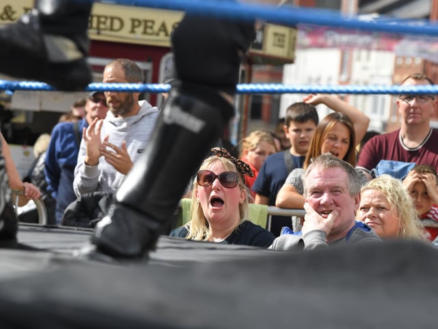 Wrestling on Preston Flag Market