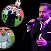 Blackpool's Alfie Boe will be performing at the Forever Reds Christmas Lunch. Images: Getty