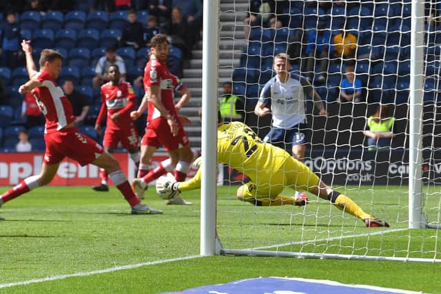 Preston North End's second goal against Middlesbrough has been officially credited as a Dael Fry own goal