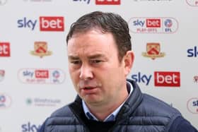 Derek Adams is back for a third spell as Morecambe boss (Photo by Charlotte Tattersall/Getty Images)