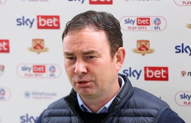 Derek Adams is back for a third spell as Morecambe boss (Photo by Charlotte Tattersall/Getty Images)