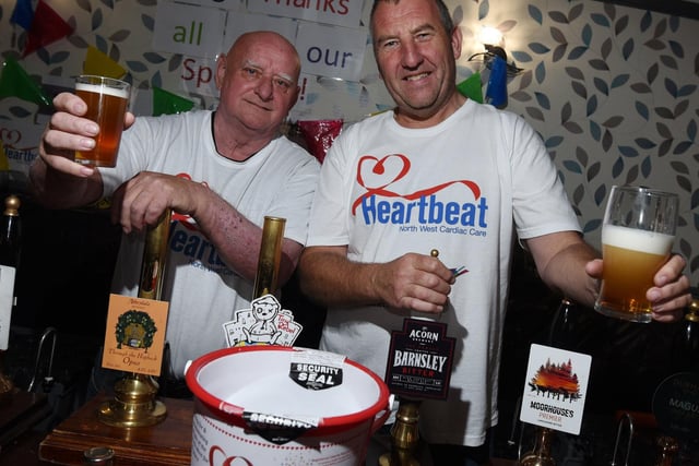 Ron Benson and Darren Ellison helped raise funds for Heartbeat North West Cardiac Care charity