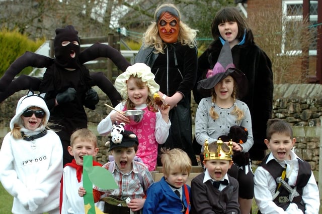Longridge St Wilfrid's Primary School children take part in book week in 2009