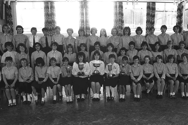 Unfortunately the group had too many members to all fit in our picture, but here's the 1987 Tulketh High School choir