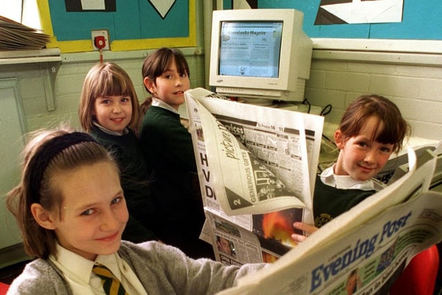 Children learn all about journalism during their Newspaper Day at Greenlands County Primary School