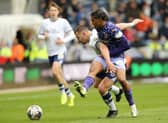Milutin Osmajic battles with Norwich’s Sam McCallum​​​​​​​