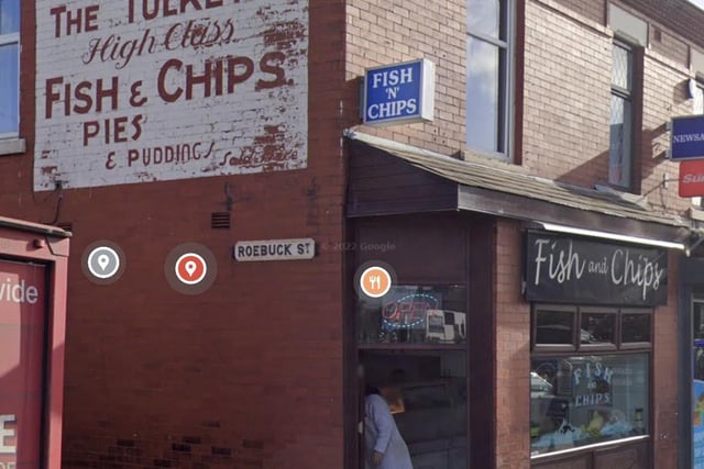 Rated 5: Tulketh Chippy at 178 Tulketh Brow, Preston; rated on September 20
