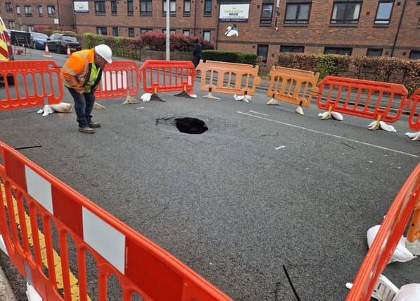 Inspecting the sinkhole
