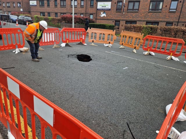 Inspecting the sinkhole