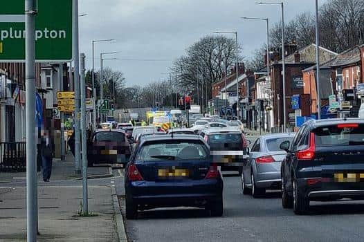 Police and ambulance crews were called to make the area safe following the crash. (Credit: Ashton & PR2 Community Group)