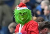 A fan in festive costume at Deepdale on Boxing Day (photo: Dave Howarth/CameraSport)
