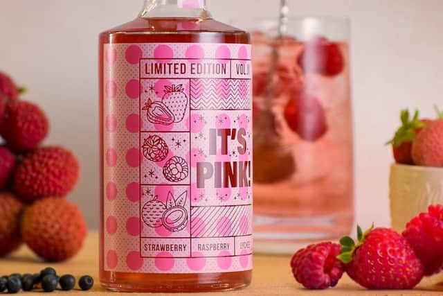The limited edition pink gin by Fairham Gin