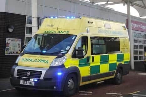 A cyclist has been taken to hospital following a crash with a lorry in Preston on Friday afternoon.