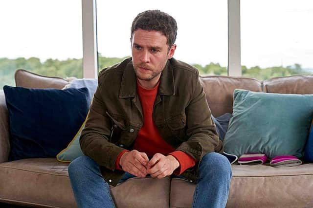 A nervy Iain de Caestecker in The Control Room