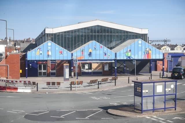 Blackpool North station deserted during a previous strike.