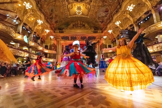 Colourful dancers provided some of the entertainment