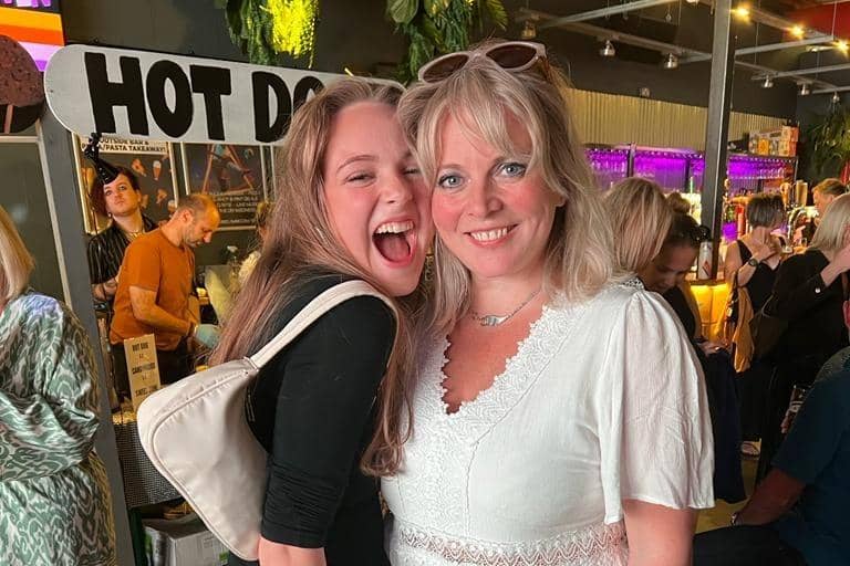 Guy’s sister Faye with her daughter Tallulah.