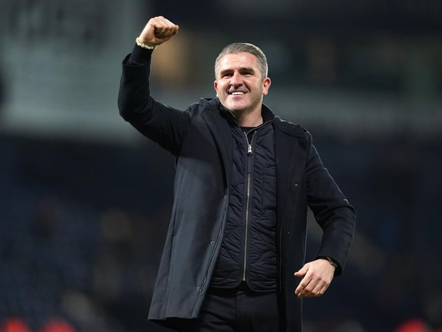 Lowe celebrates after a 2-0 win over West Brom at the Hawthorns