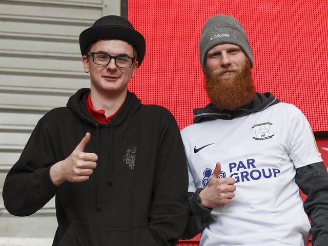 PNE fans at Middlesbrough