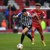 Preston North End defender Jordan Storey in action for loan club Sheffield Wednesday against Doncaster Rovers
