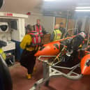 RNLI Blackpool lifeboat volunteers were called when a person was threatening to jump off Blackpool Central Pier