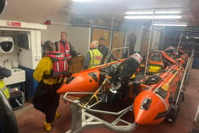 RNLI Blackpool lifeboat volunteers were called when a person was threatening to jump off Blackpool Central Pier