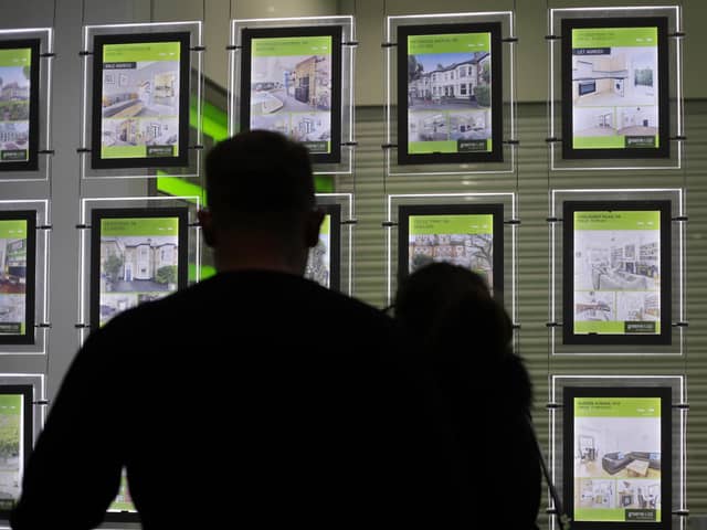 Average house prices have fallen from record highs, according to the ONS (image: PA)
