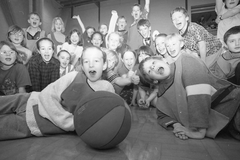 Young fit and healthy youngsters took advantage of the Easter break to keep in trim with a full programme of leisure activities at Fulwood Leisure Centre in Preston. Pictured above are Jason Donnelly, eight, front, and Ani Gleeson, nine