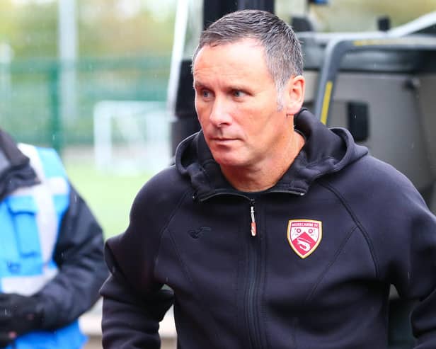 Ged Brannan was devastated after Morecambe's 6-0 defeat at Wrexham on Saturday Picture: Jack Taylor