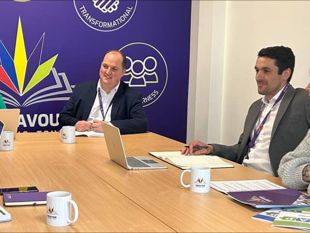 Endeavour Learning Trust Leadership Team (CEO David Clayton centre right)