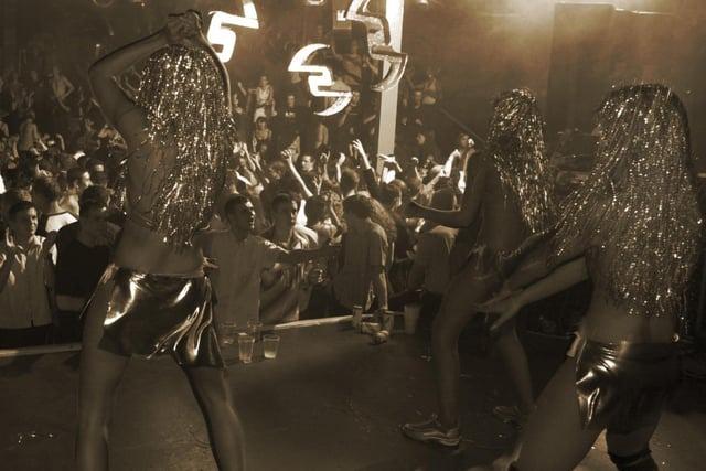 A picture taken from the back of the main stage at Feel. Probably the biggest and most successful dance club night in Preston’s history, Feel was a ‘super club’ that was based at the University of Central Lancashire venue from January 1994 to 2005 and was renowned across the country