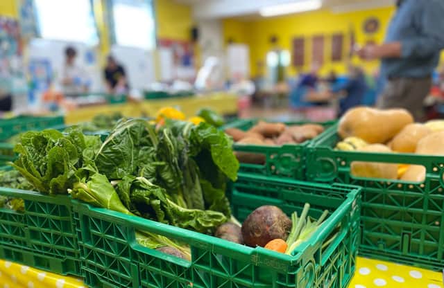 Fresh fruit and vegetables.