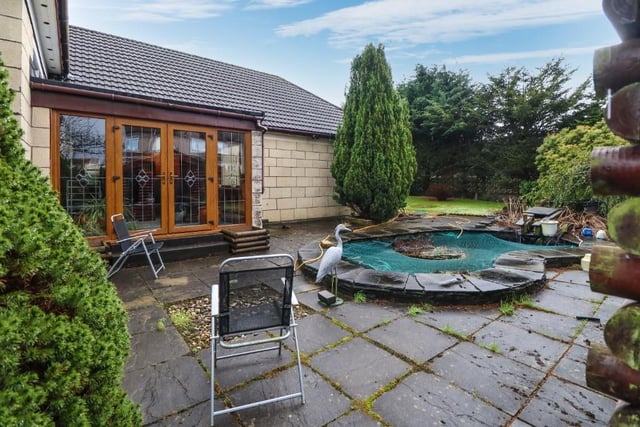 The garden at the rear.
