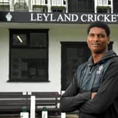 Leyland's South African fast bowler Kerwin Mungroo (photos: Neil Cross)