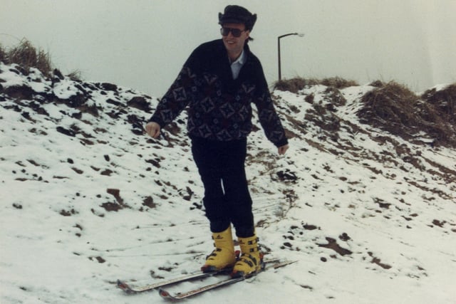 Skiing on North Promenade in St Annes