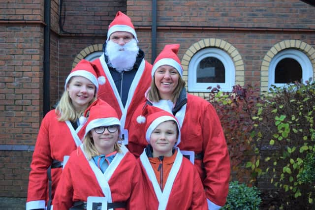 All the family is invited to take part in the St Catherine's Santa Dash at Preston Docks